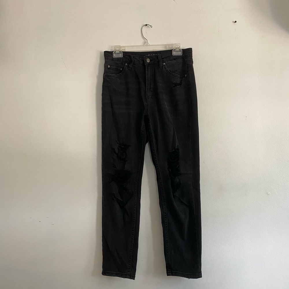 Target brand distressed jeans, size 2-4, black